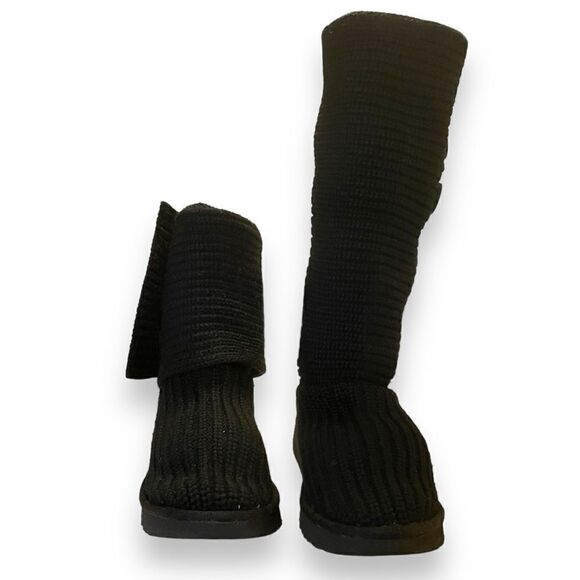 UGG Classic Cardy Tall Triplet Knit Sweater Boots - Picture 1 of 7